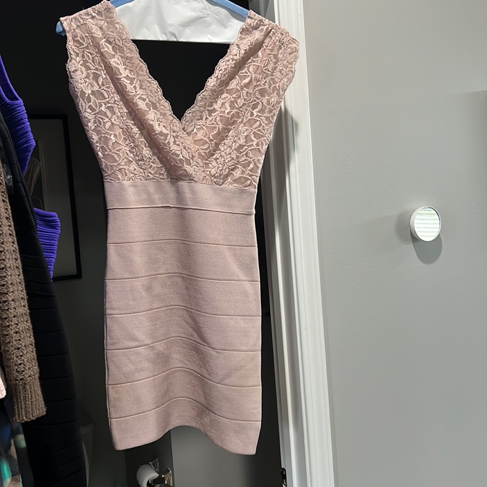 Blush bebe bodycon dress size M